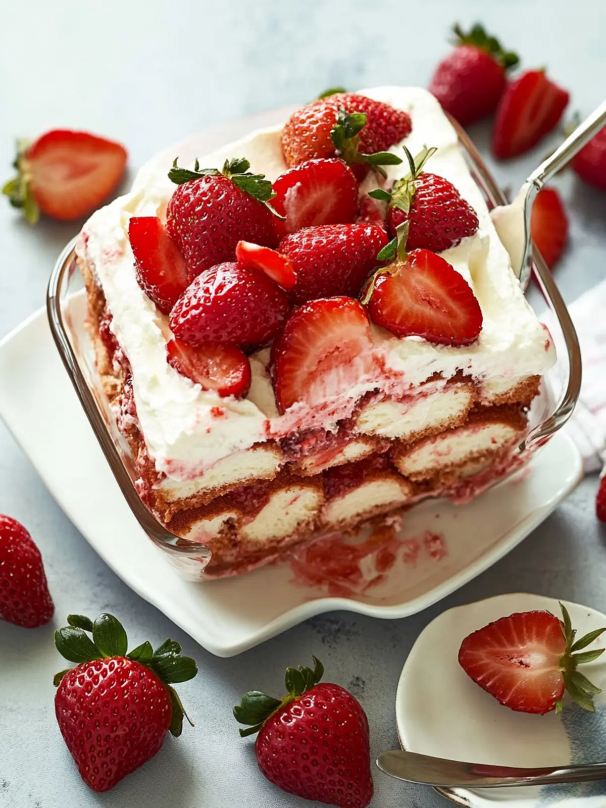 Irresistible Strawberry Tiramisu: No-Bake Summer Indulgence 2 Strawberry Tiramisu