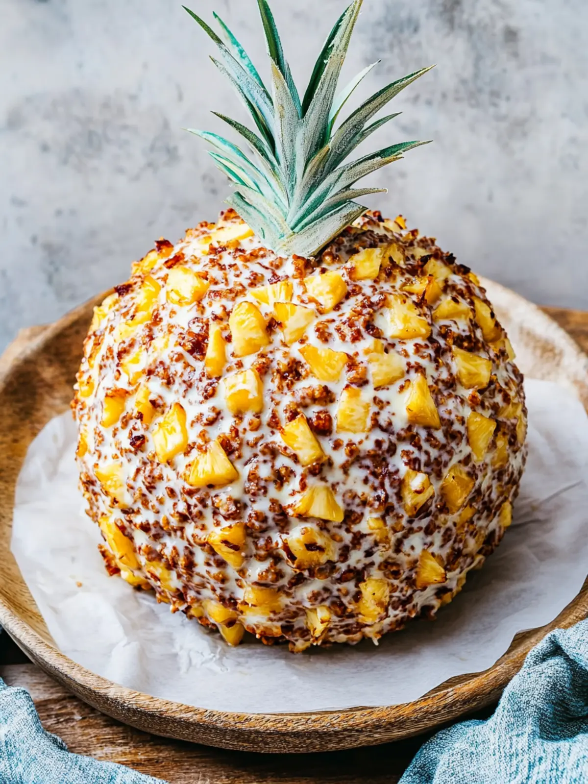 Irresistible Pineapple Cheese Ball: Ultimate Party Pleaser 3 Pineapple Cheese Ball