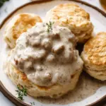 Delicious Biscuits and Gravy: Soft Biscuits with Sausage Gravy 9 Biscuits and Gravy (Soft Biscuits with Sausage Gravy)