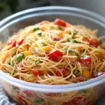 Fresh & Flavorful Spaghetti Salad Recipe for Easy Summer Fun 2 Spaghetti Salad Recipe (Easy, Fresh & Flavorful)