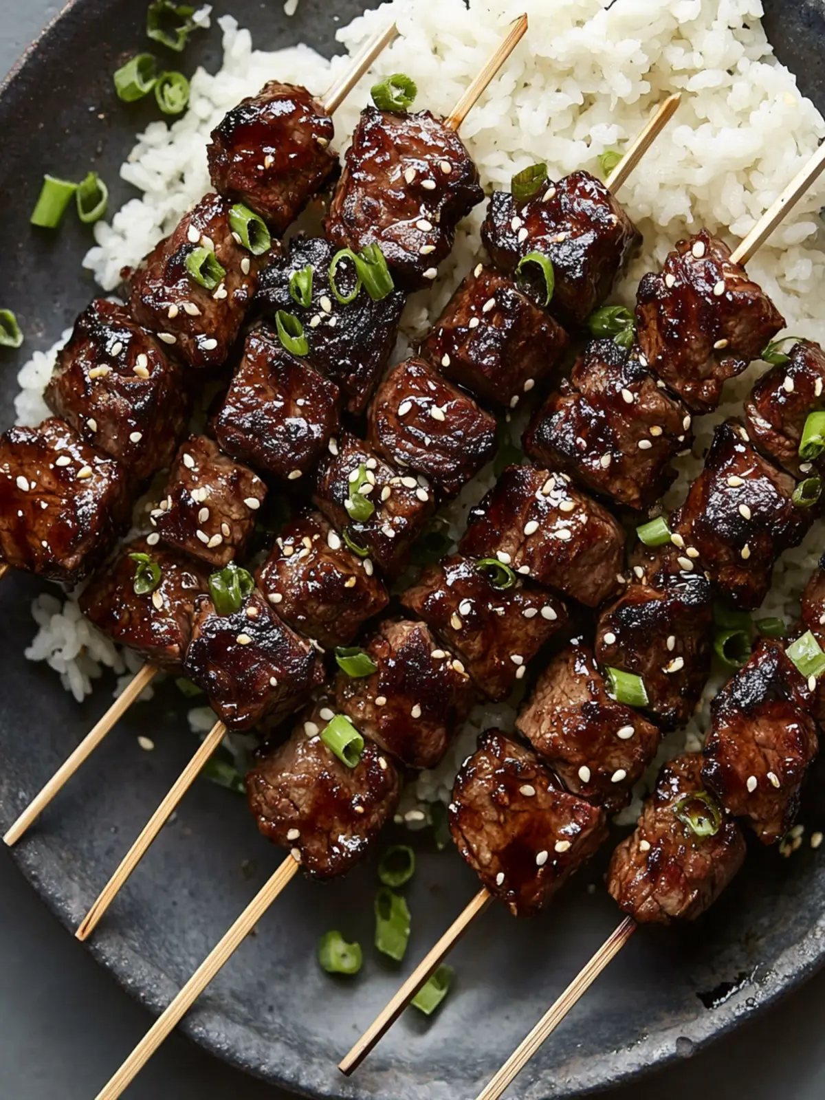 Irresistible Sticky Soy Steak Skewers for Flavorful Grilling 4 Sticky Soy Steak Skewers
