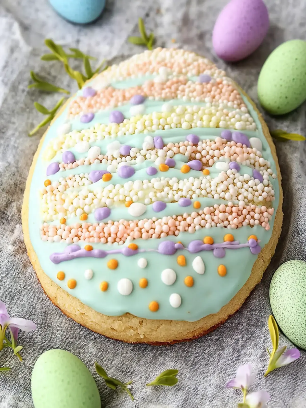 Delightful Giant Easter Egg Cookie That's a Showstopper! 3 Giant Easter Egg Cookie