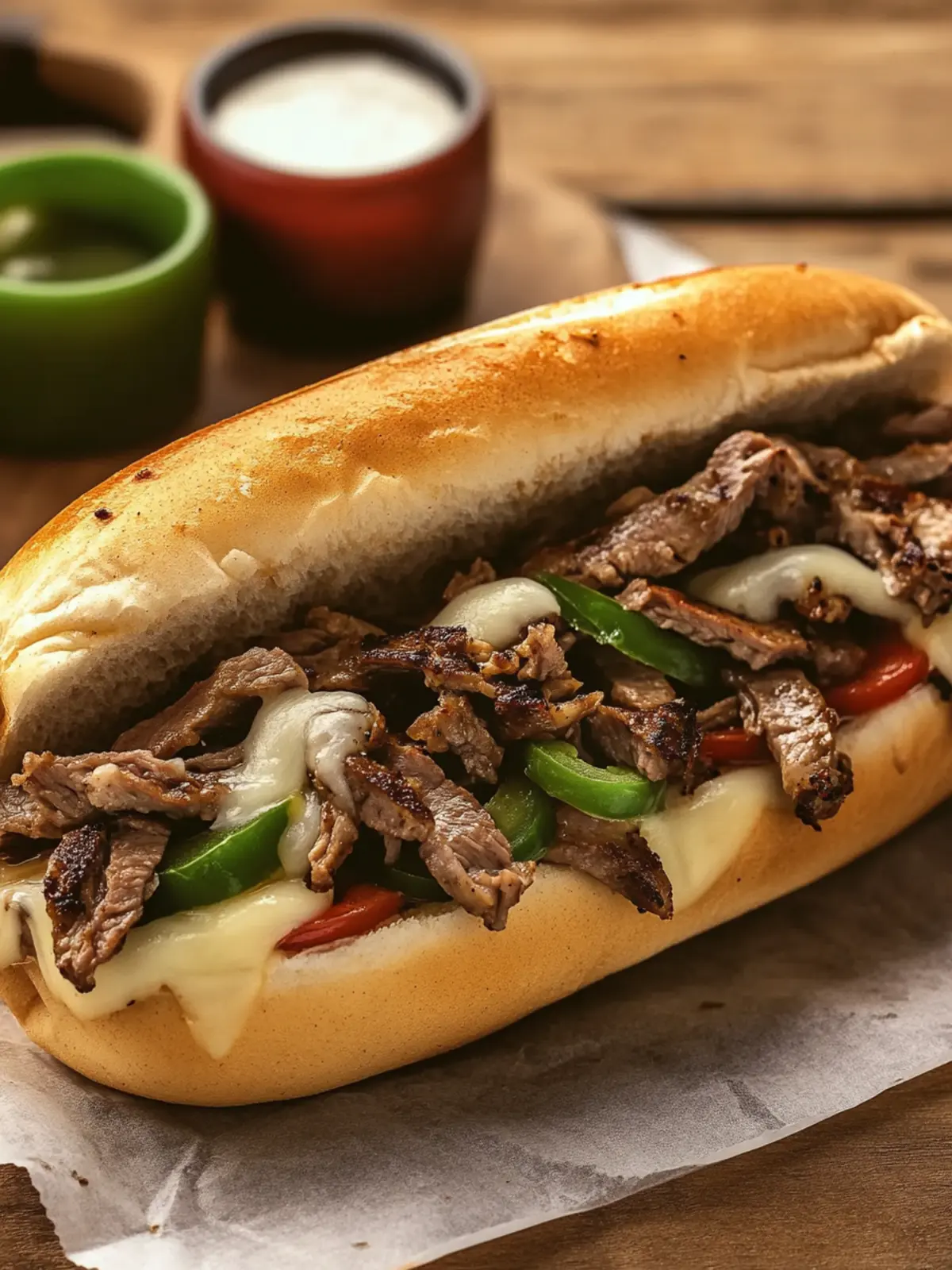 Mouthwatering Philly Cheesesteak – A Comforting Steak Sandwich 5 Philly Cheesesteak (Steak Sandwich with Cheese)