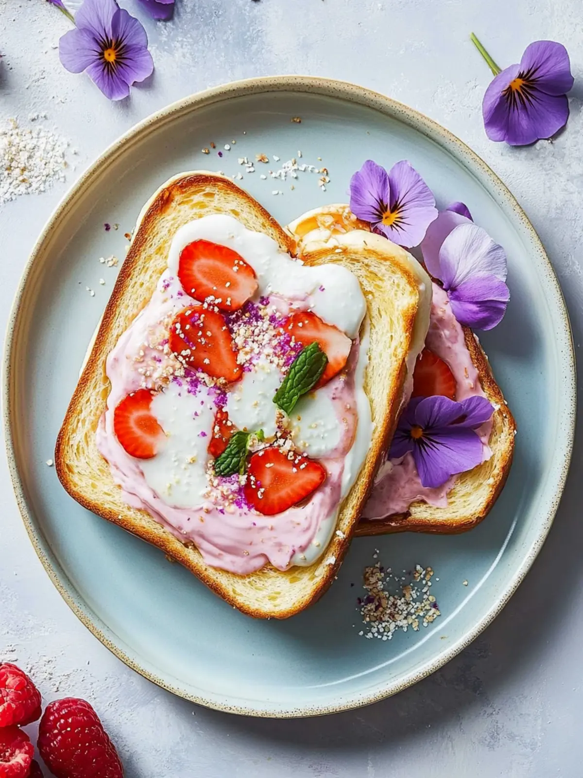 Whimsical Princess Toast: A Colorful Breakfast Delight 4 Princess Toast