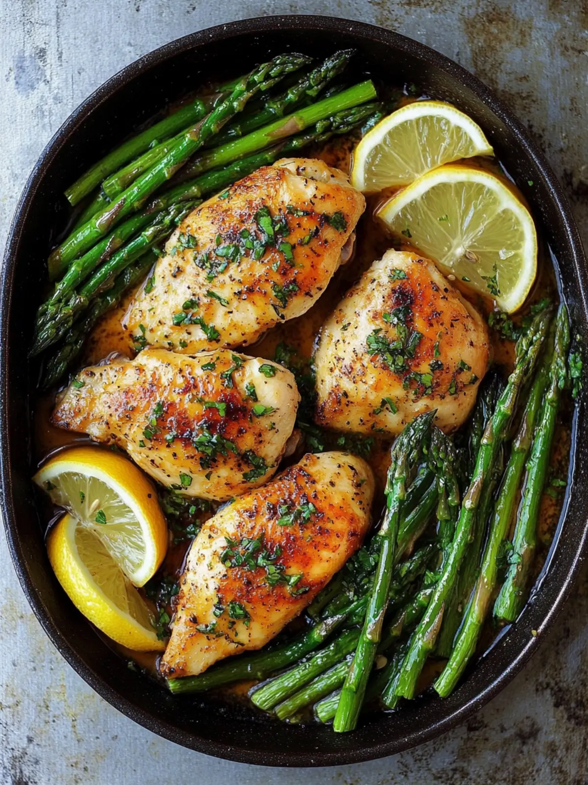 One Pan Honey Lemon Chicken and Asparagus for Busy Nights 4 One Pan Honey Lemon Chicken and Asparagus