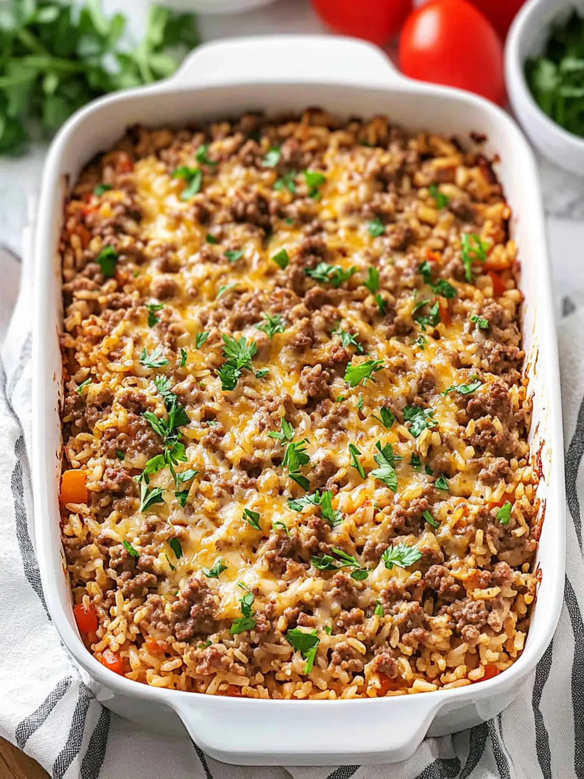 Satisfying Hamburger Rice Casserole in Just 35 Minutes 4 Hamburger Rice Casserole