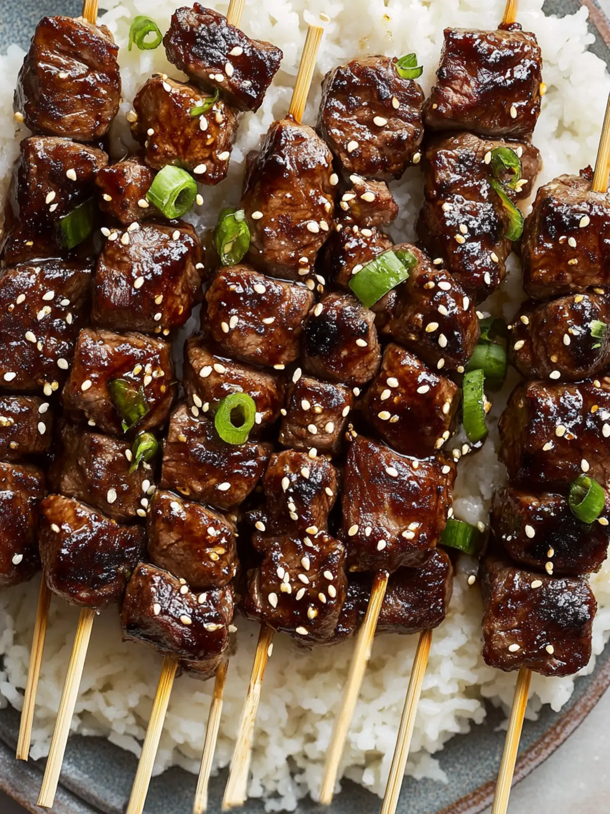 Irresistible Sticky Soy Steak Skewers for Flavorful Grilling 2 Sticky Soy Steak Skewers