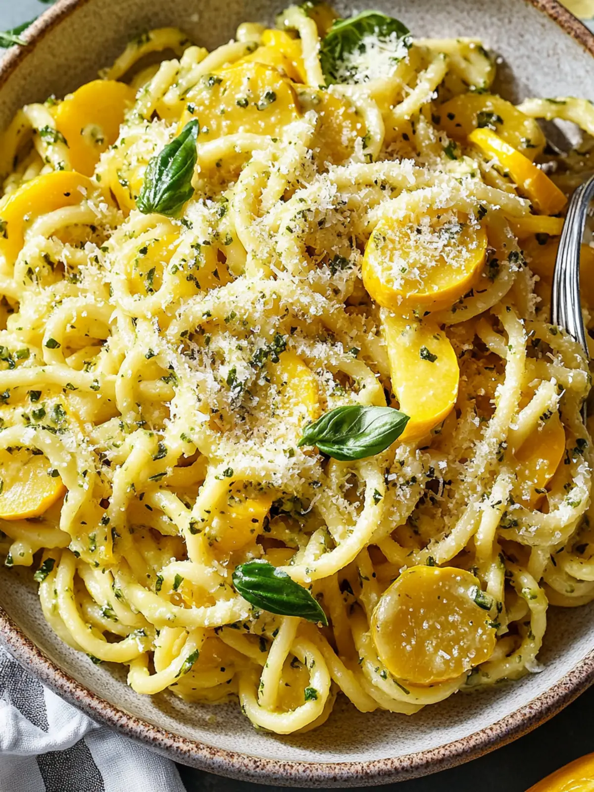Delicious Garlic Parmesan Summer Squash Pasta in 30 Minutes 2 Garlic Parmesan Summer Squash Pasta