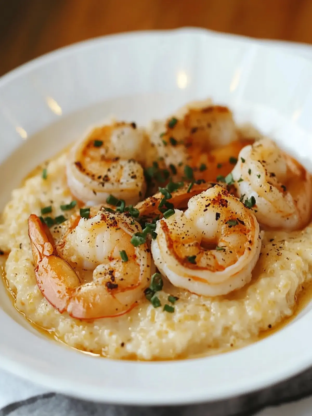 Savory Shrimp and Grits: Comfort in Every Creamy Bite 3 Shrimp and Grits (Seafood over Cornmeal Porridge)