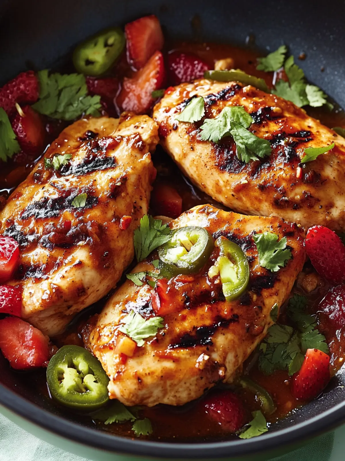 Sweet & Spicy Strawberry-Jalapeño Chicken for Dinner Delight 5 Strawberry-Jalapeño Chicken