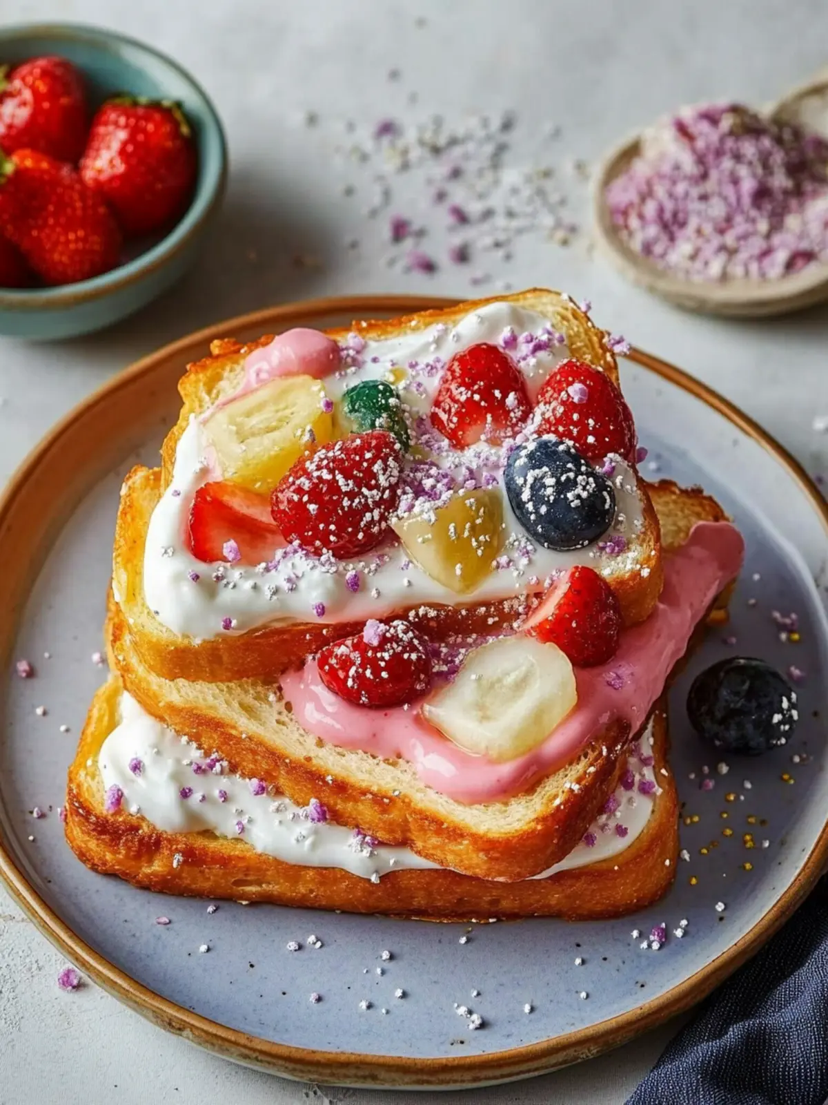 Whimsical Princess Toast: A Colorful Breakfast Delight 2 Princess Toast