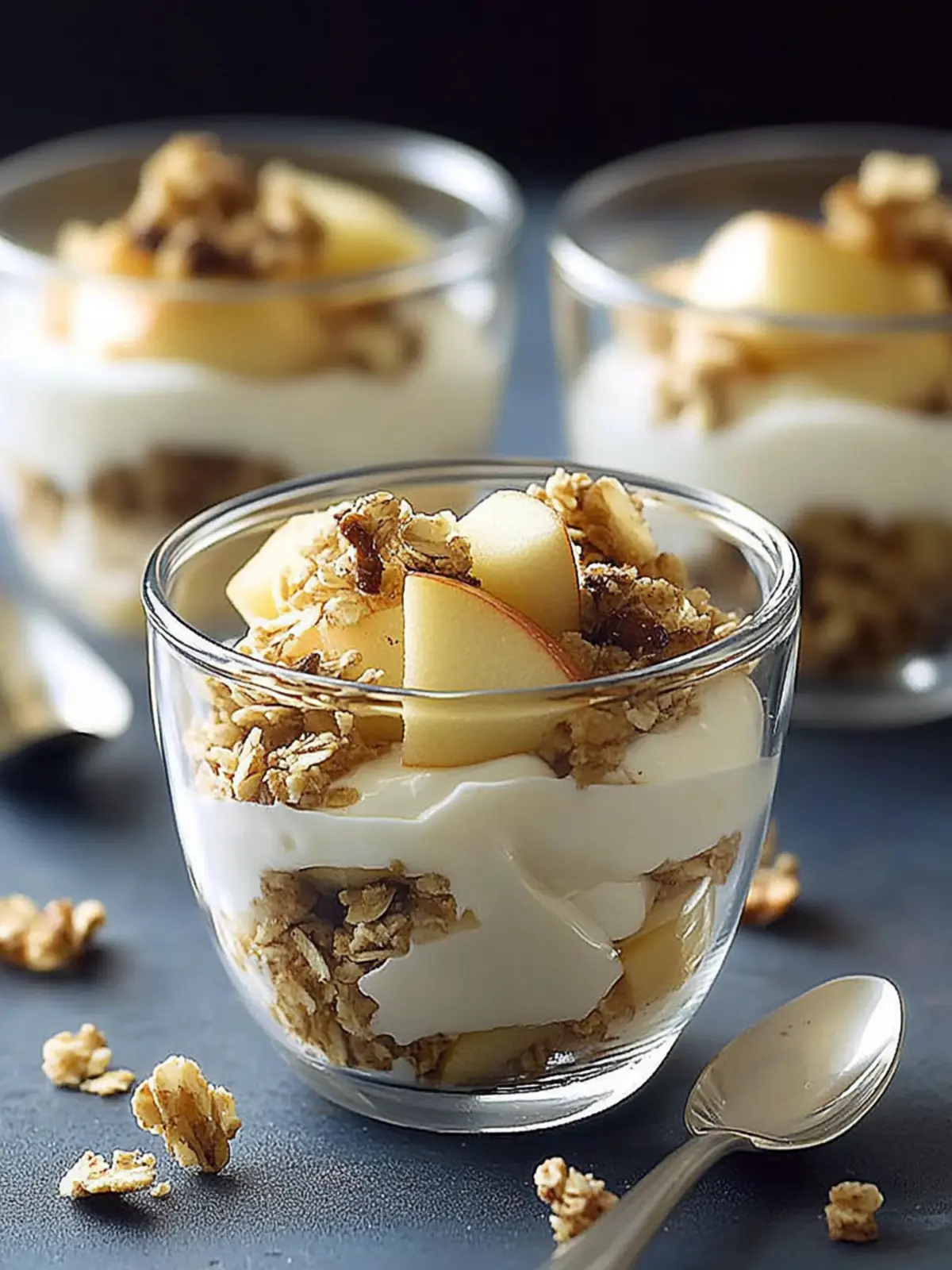Delicious Apple Yogurt Parfaits for a Quick Healthy Breakfast 4 Apple Yogurt Parfaits