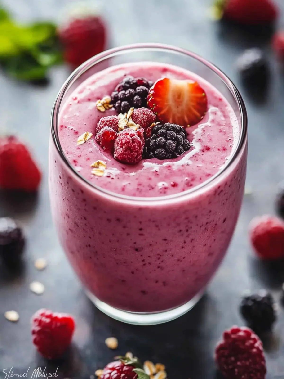 Delicious Mixed Berry Oatmeal Smoothie for a Quick Energizing Breakfast 4 Mixed Berry Oatmeal Smoothie