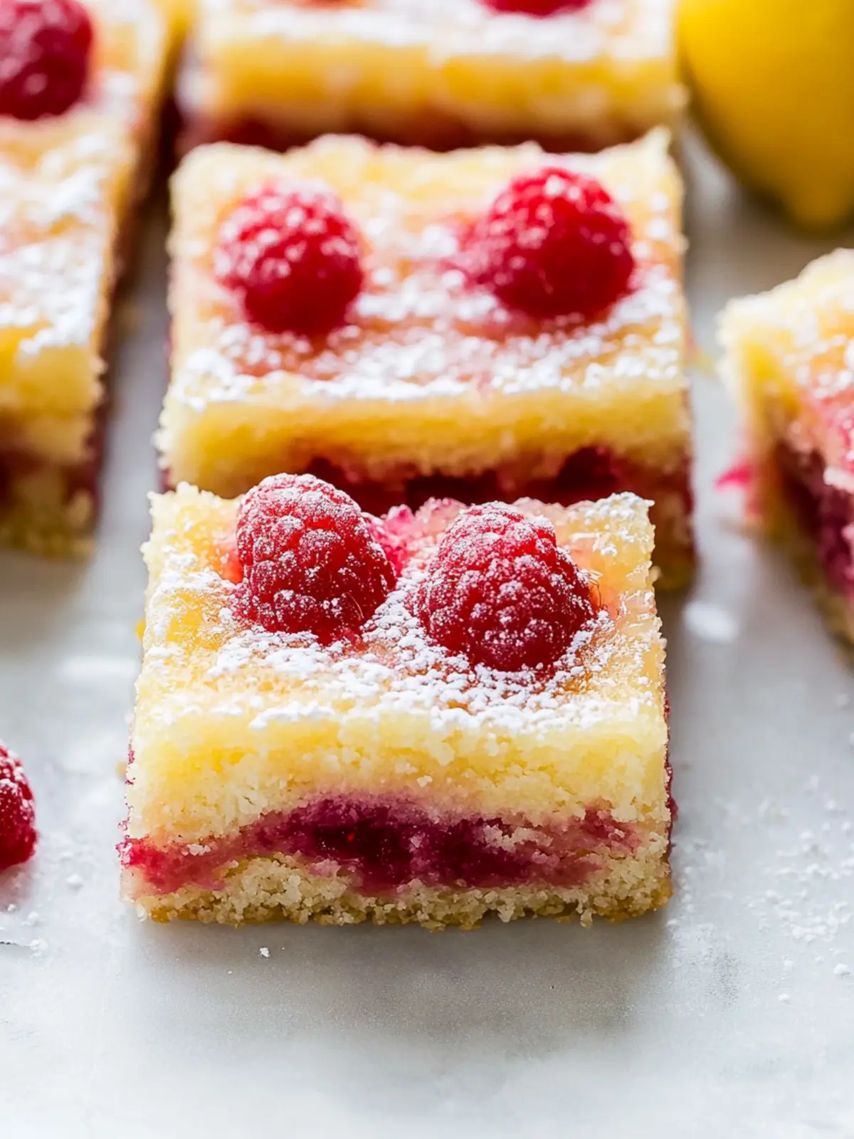 Lemon Raspberry Bars: A Refreshing Gluten-Free Delight 4 Lemon Raspberry Bars