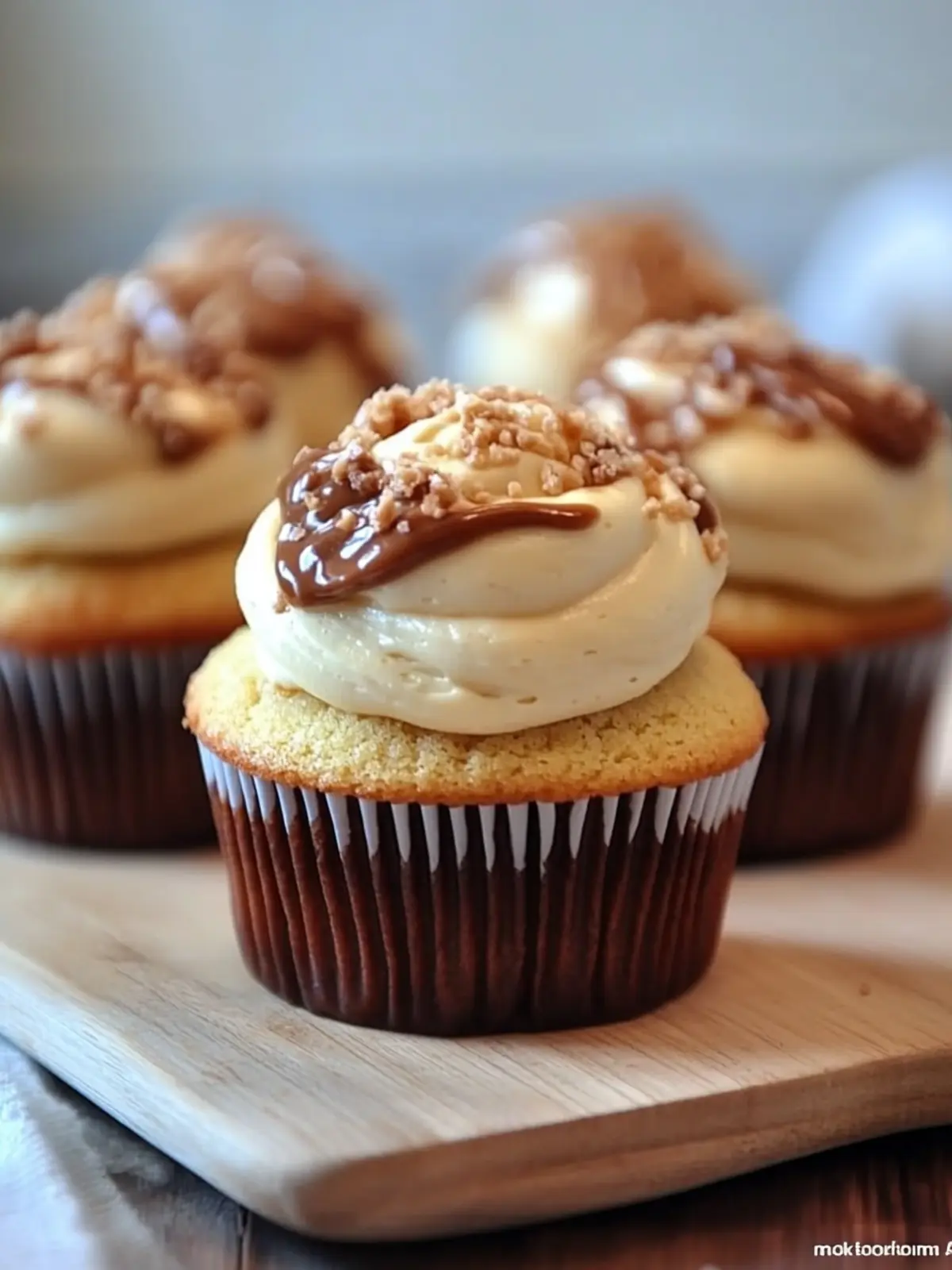 Delicious Peanut Butter Cupcake Recipe with Nutella Delight 3 Peanut Butter Cupcake