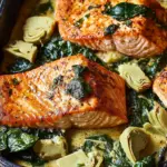 Spinach Artichoke Salmon Skillet: A Creamy Dinner Delight 7 Spinach Artichoke Salmon