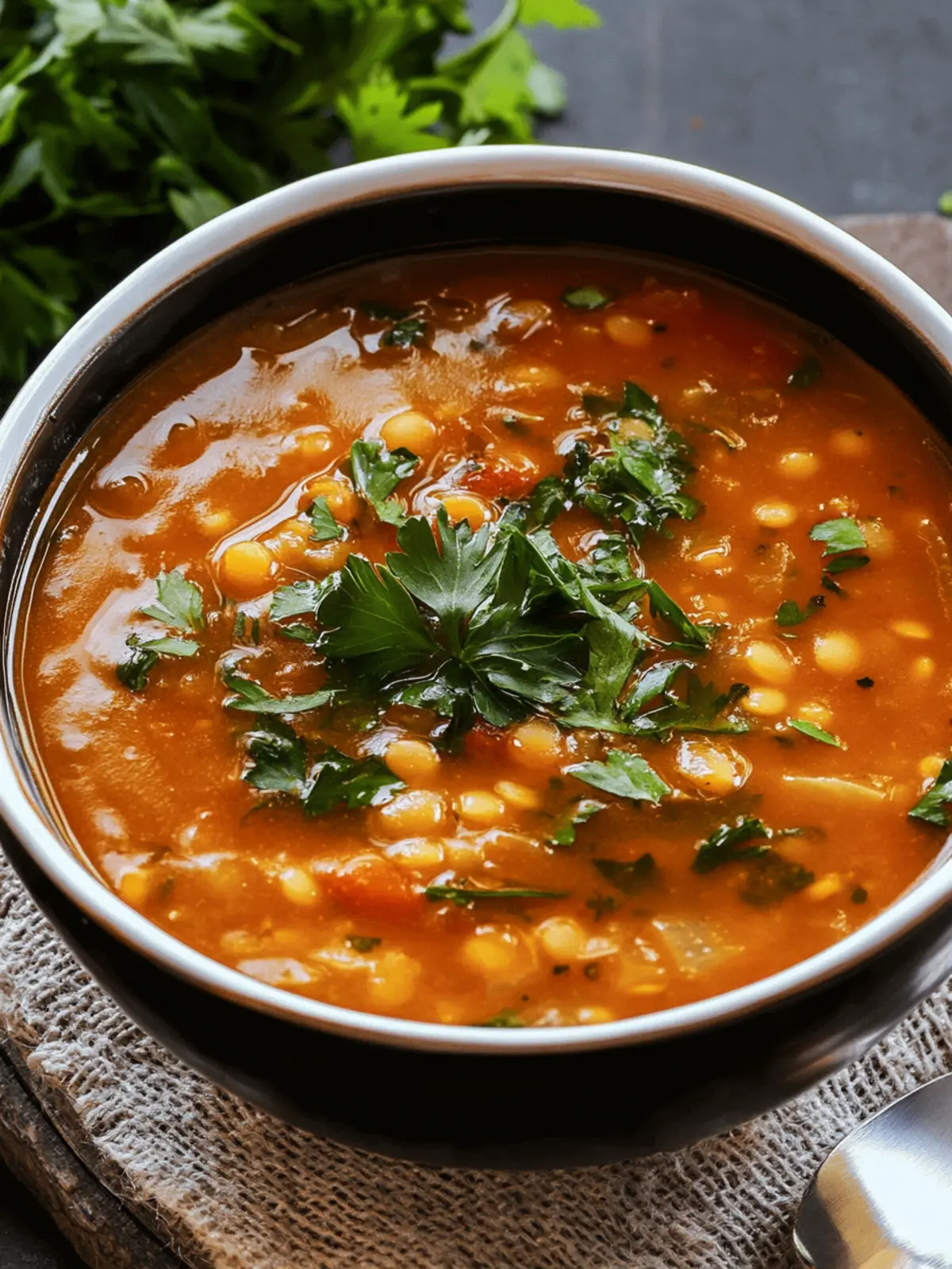 Hearty Moroccan Harira: Your Comforting Tomato & Lentil Soup 3 Moroccan Harira (Tomato and Lentil Soup)