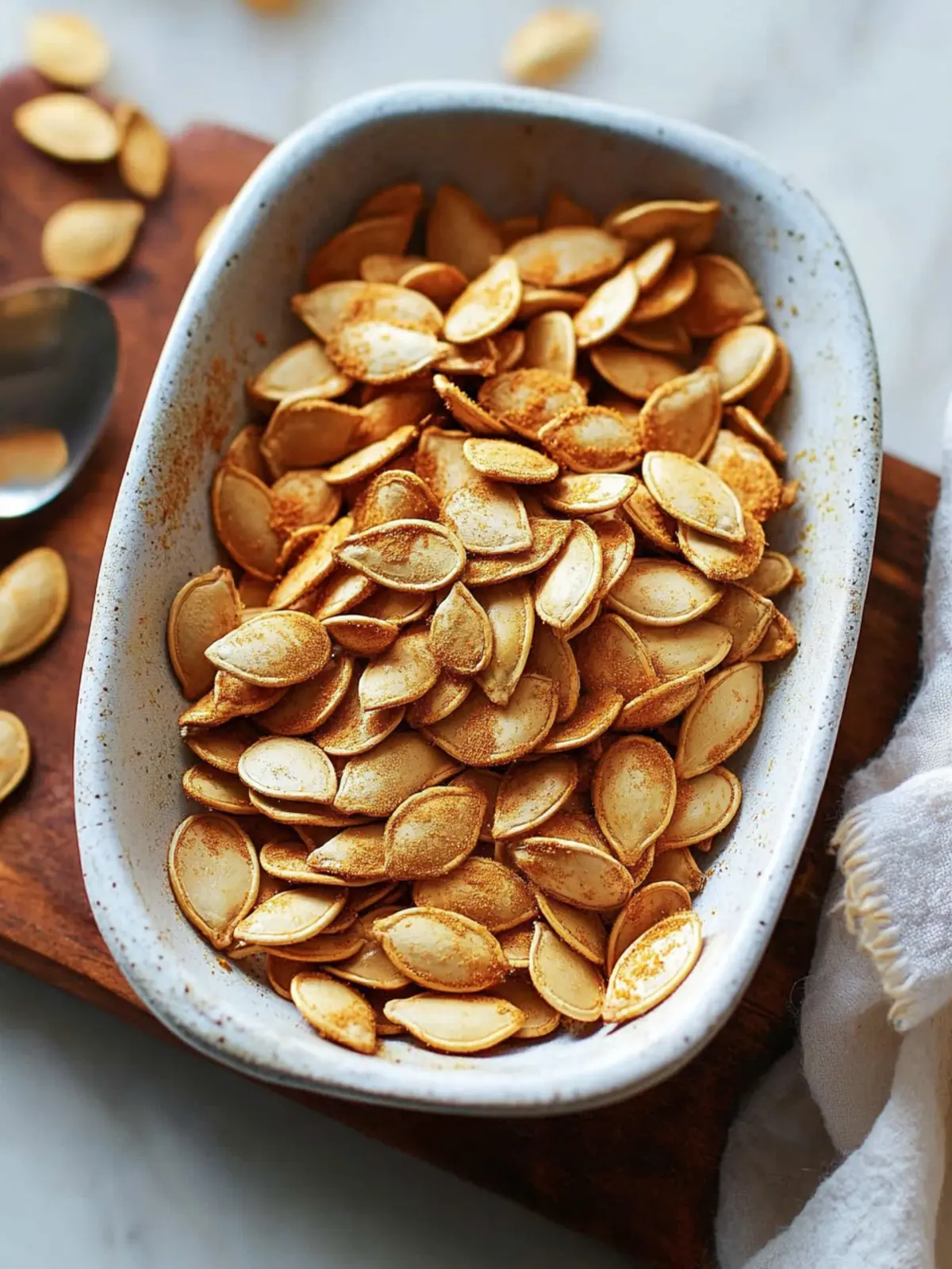 Savory Roasted Pumpkin Seeds: Crunchy Fall Snack Delight 2 Roasted Pumpkin Seeds
