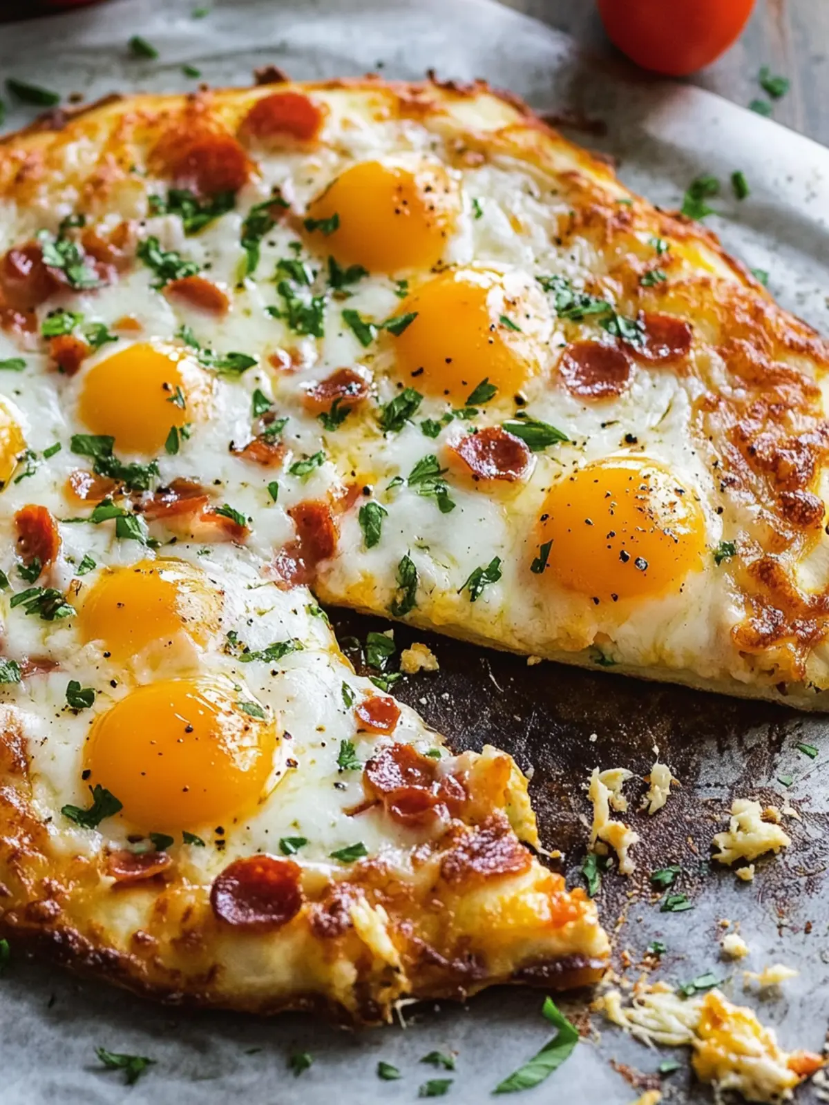 Savory Breakfast Pizza with Crispy Hash Brown Crust 4 Breakfast Pizza