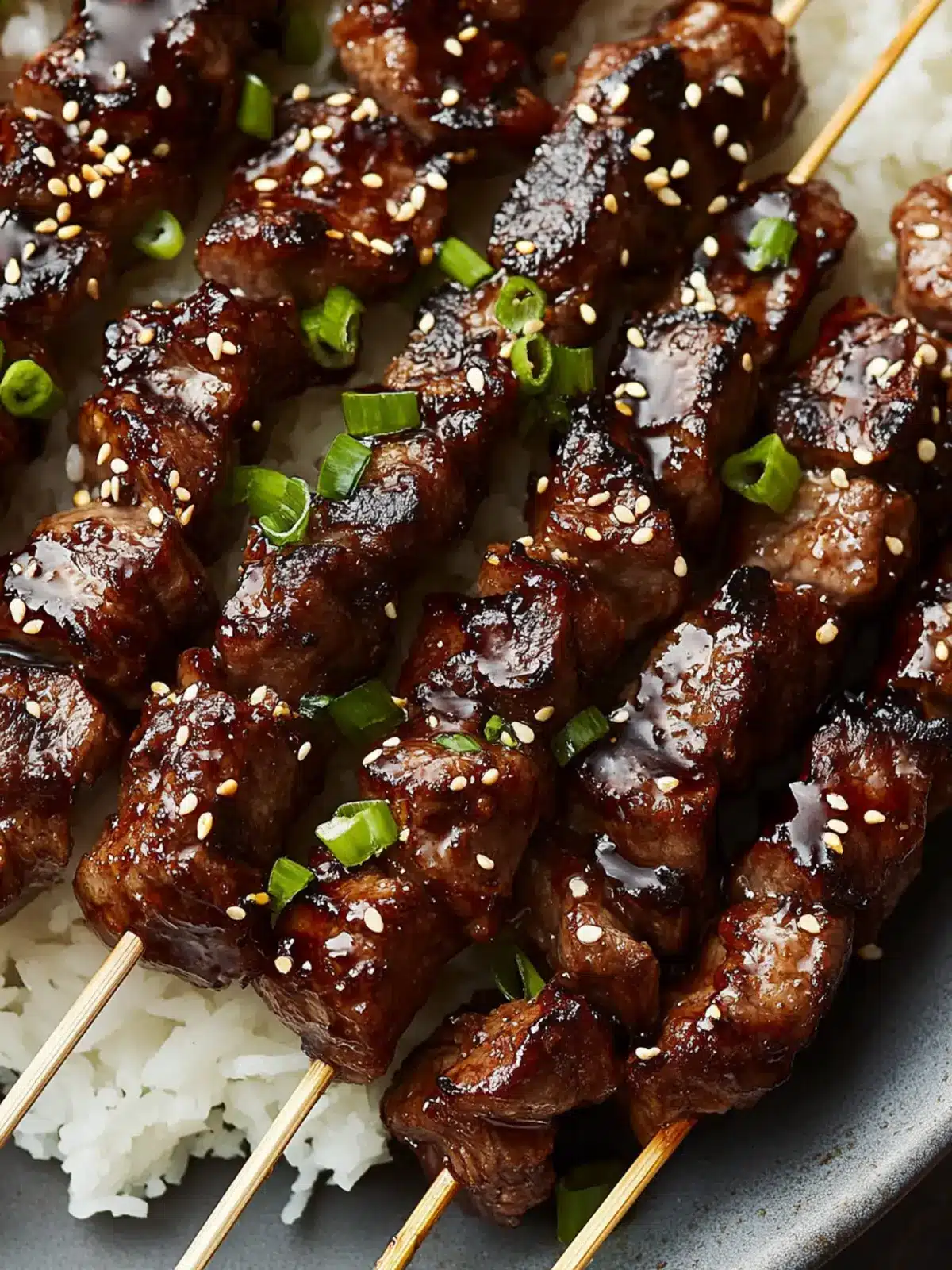 Irresistible Sticky Soy Steak Skewers for Flavorful Grilling 5 Sticky Soy Steak Skewers