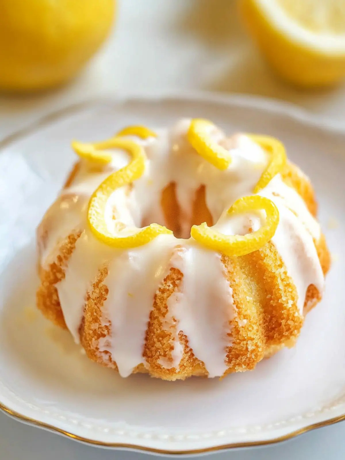 Moist Lemon Mini Bundt Cakes with Lemon Icing for Perfect Gatherings 4 Moist Lemon Mini Bundt Cakes with Lemon Icing