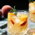 Delicious Sparkling Non-Alcoholic Sangria with Fresh Peaches 7 Sparkling Non Alcoholic Sangria with Fresh Peaches