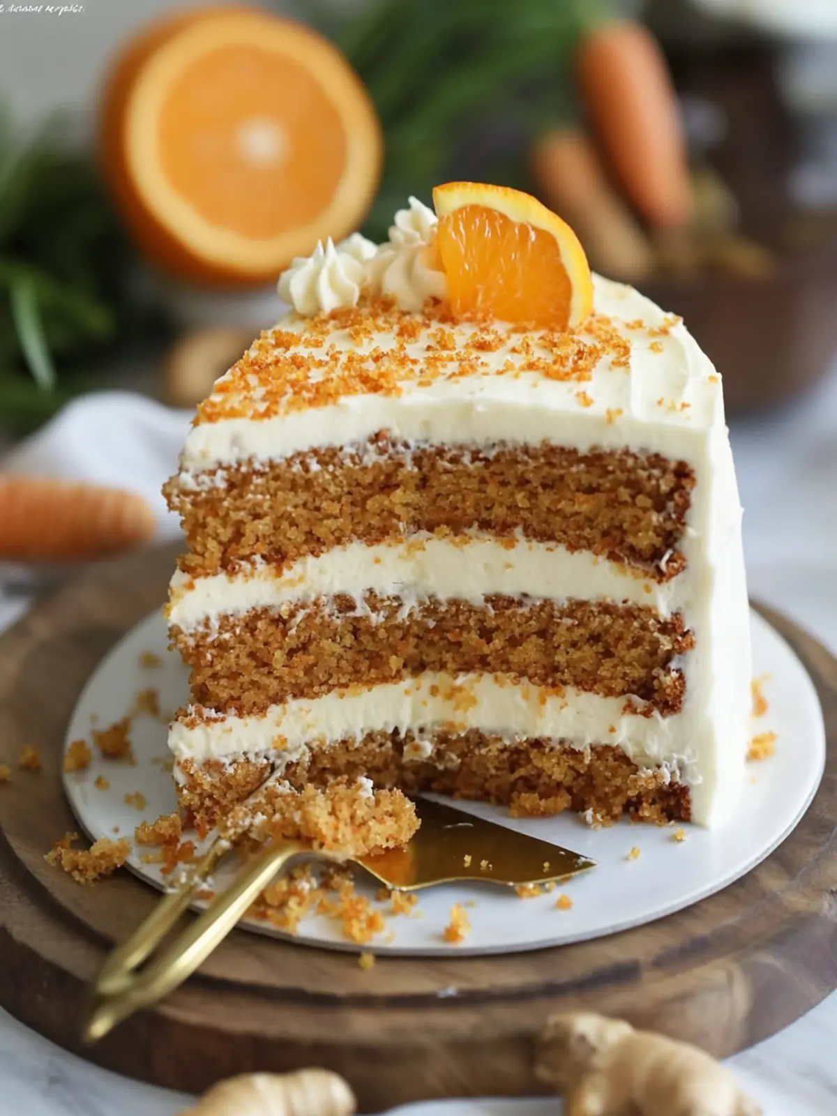 Zesty Orange Ginger Carrot Cake That Will Wow Your Guests 3 Orange Ginger Carrot Cake