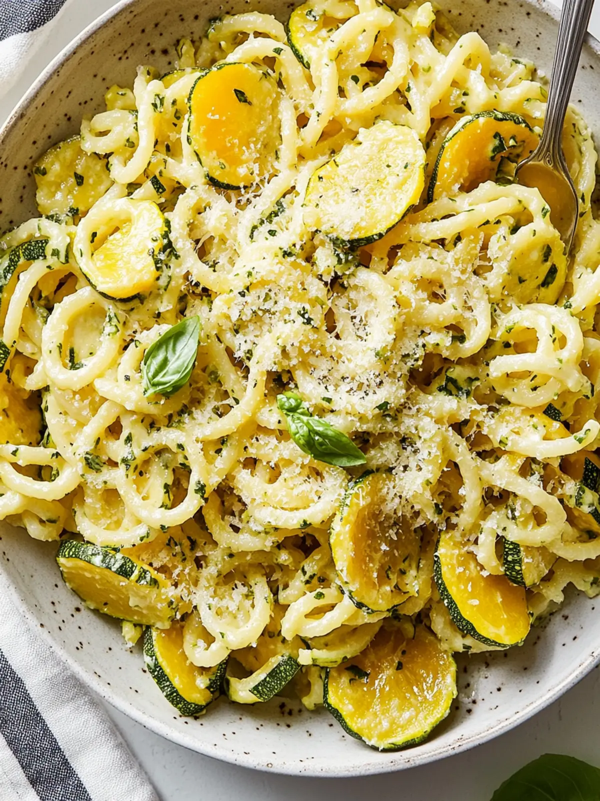 Delicious Garlic Parmesan Summer Squash Pasta in 30 Minutes 3 Garlic Parmesan Summer Squash Pasta