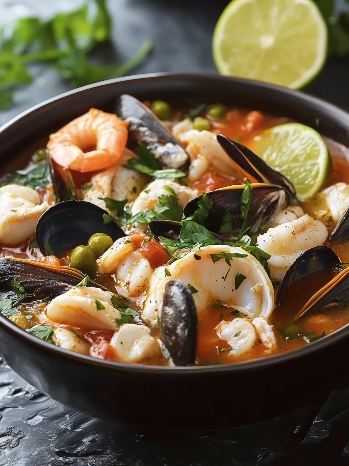 Delicious Chilean Paila Marina: Your Cozy Seafood Stew Adventure 2 Chilean Paila Marina (Seafood Stew)
