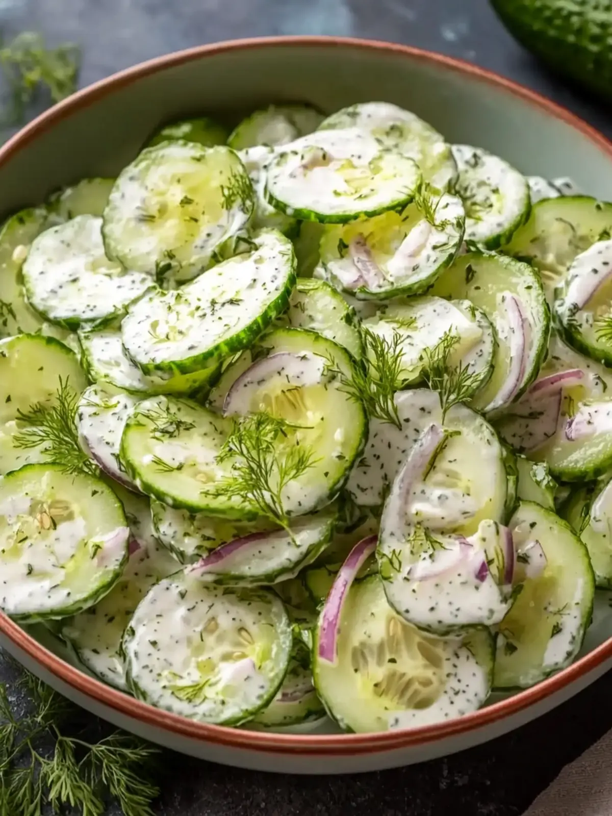 Creamy Cucumber Salad: Your New Refreshing Summer Favorite 2 Creamy Cucumber Salad