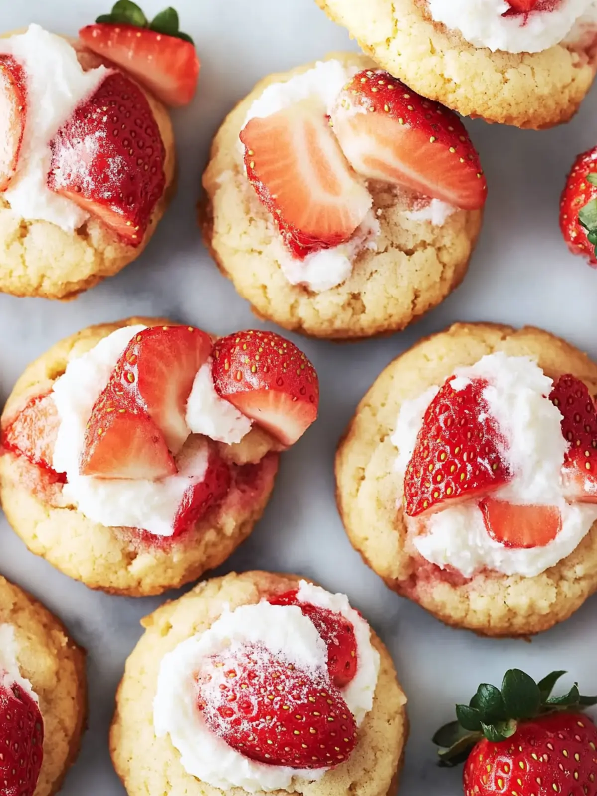 Chewy Strawberry Shortcake Cookies with a Creamy Surprise 5 Strawberry Shortcake Cookies