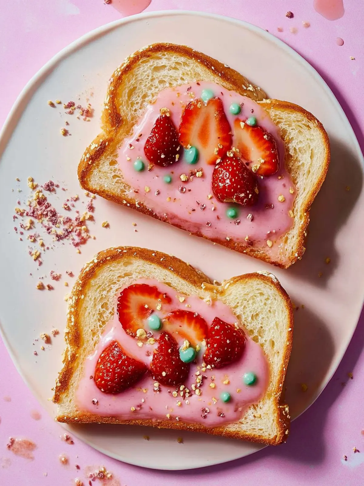 Whimsical Princess Toast: A Colorful Breakfast Delight 3 Princess Toast