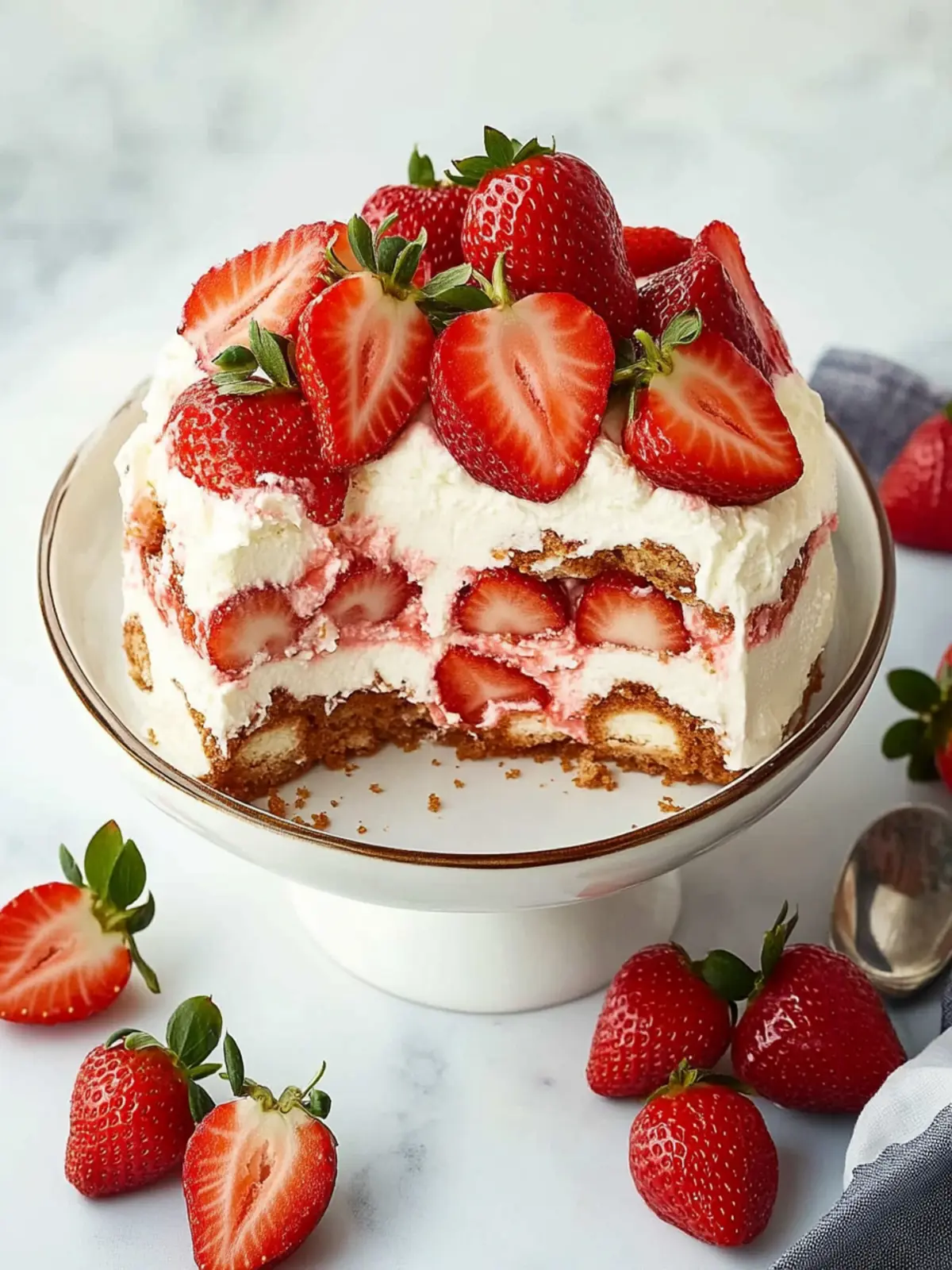 Irresistible Strawberry Tiramisu: No-Bake Summer Indulgence 4 Strawberry Tiramisu