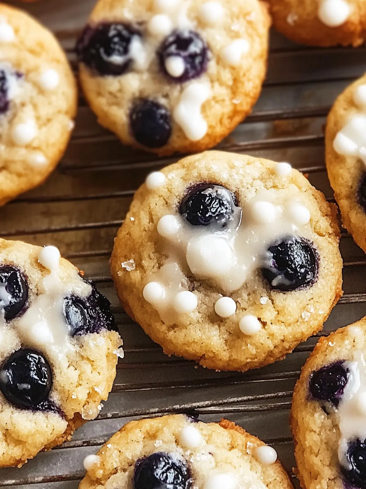 Blueberry Cookies with Lemon Cream Cheese Bliss 2 Blueberry Cookies