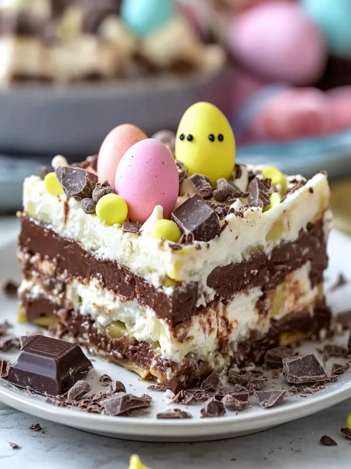Easter Chocolate Lasagna: No-Bake Delight for Everyone 2 Easter Chocolate Lasagna