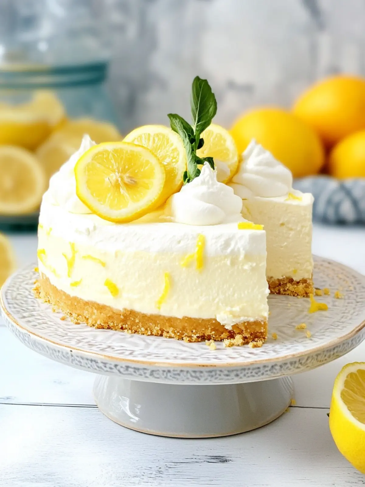 No Bake Lemon Cheesecake: Your Dream Summer Dessert! 5 No Bake Lemon Cheesecake