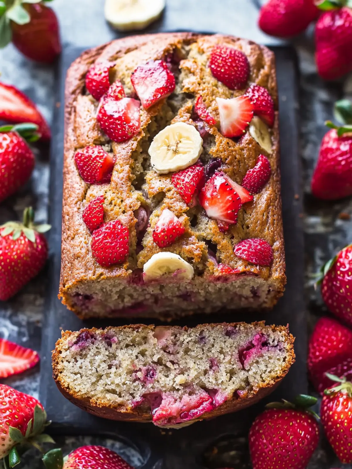The Best Strawberry Banana Bread You'll Ever Bake at Home 5 The Best Strawberry Banana Bread