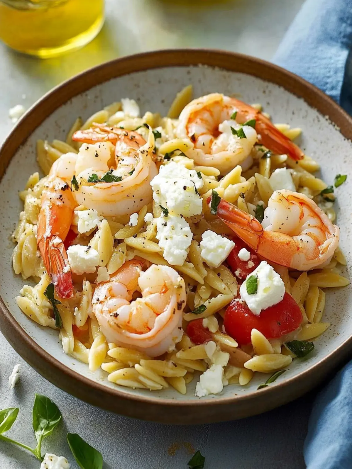 Shrimp with Orzo and Feta: Quick Mediterranean Flavor Explosion 3 Shrimp with Orzo and Feta