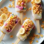 Frozen Banana Cereal Pops That Kids Will Love and Devour 3 Frozen Banana Cereal Pops