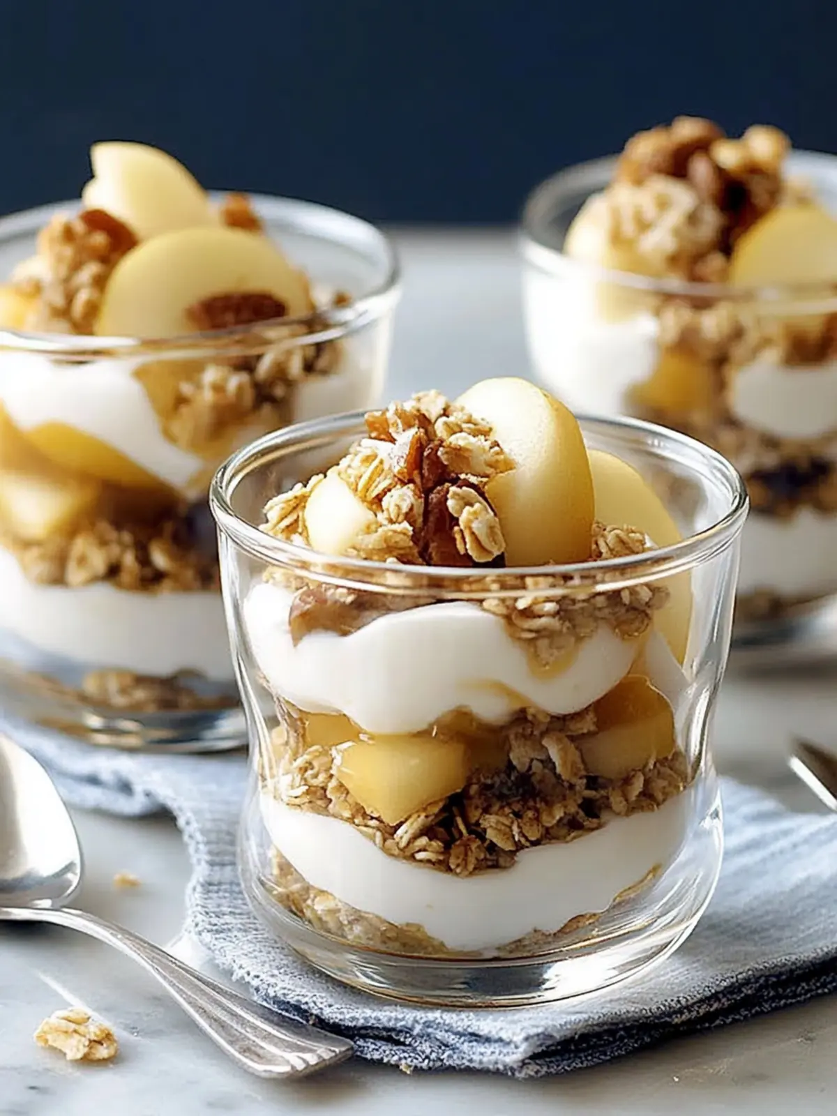 Delicious Apple Yogurt Parfaits for a Quick Healthy Breakfast 3 Apple Yogurt Parfaits