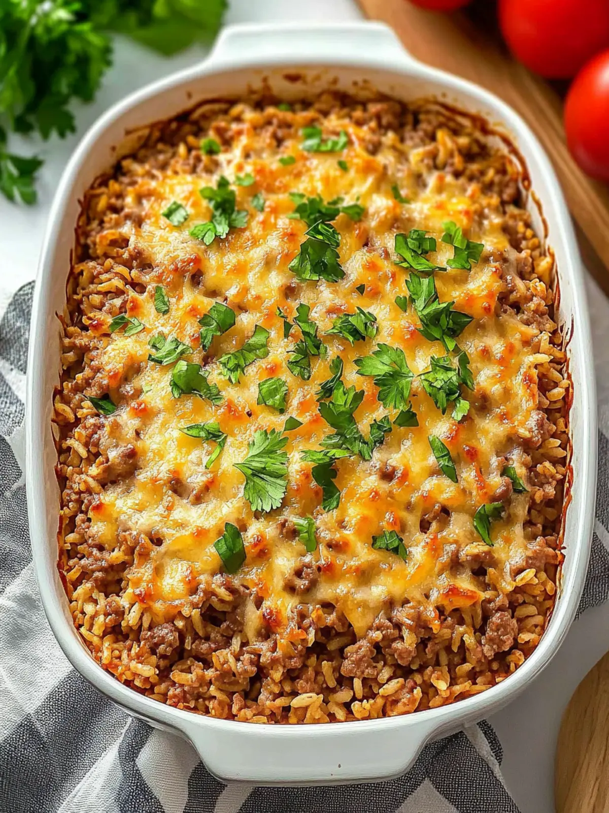 Satisfying Hamburger Rice Casserole in Just 35 Minutes 3 Hamburger Rice Casserole