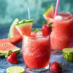 Delightful Strawberry Watermelon Agua Fresca for Hot Days 3 trawberry Watermelon Agua Fresca