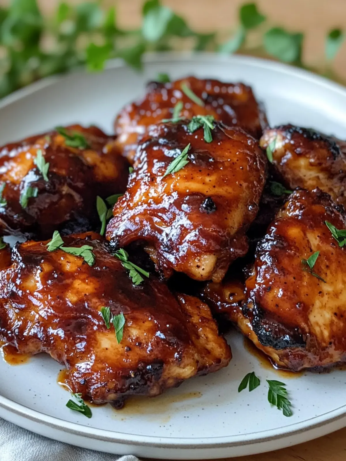Savory Honey BBQ Chicken Thighs in Air Fryer Made Easy 4 Honey BBQ Chicken Thighs In Air Fryer