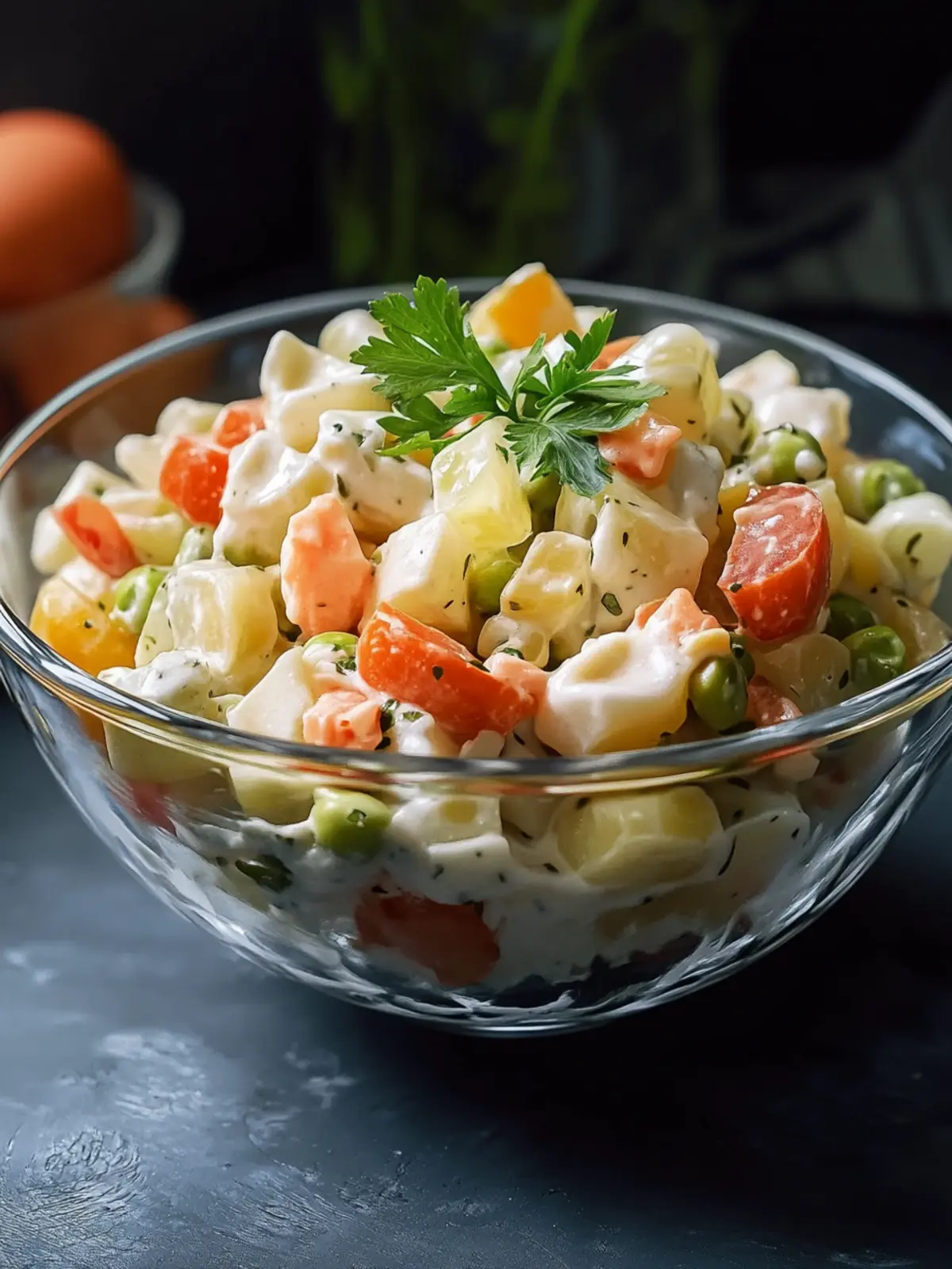 Creamy Argentine Ensalada Rusa: Perfect for Festive Feasts 3 Argentine Ensalada Rusa (Russian Salad)