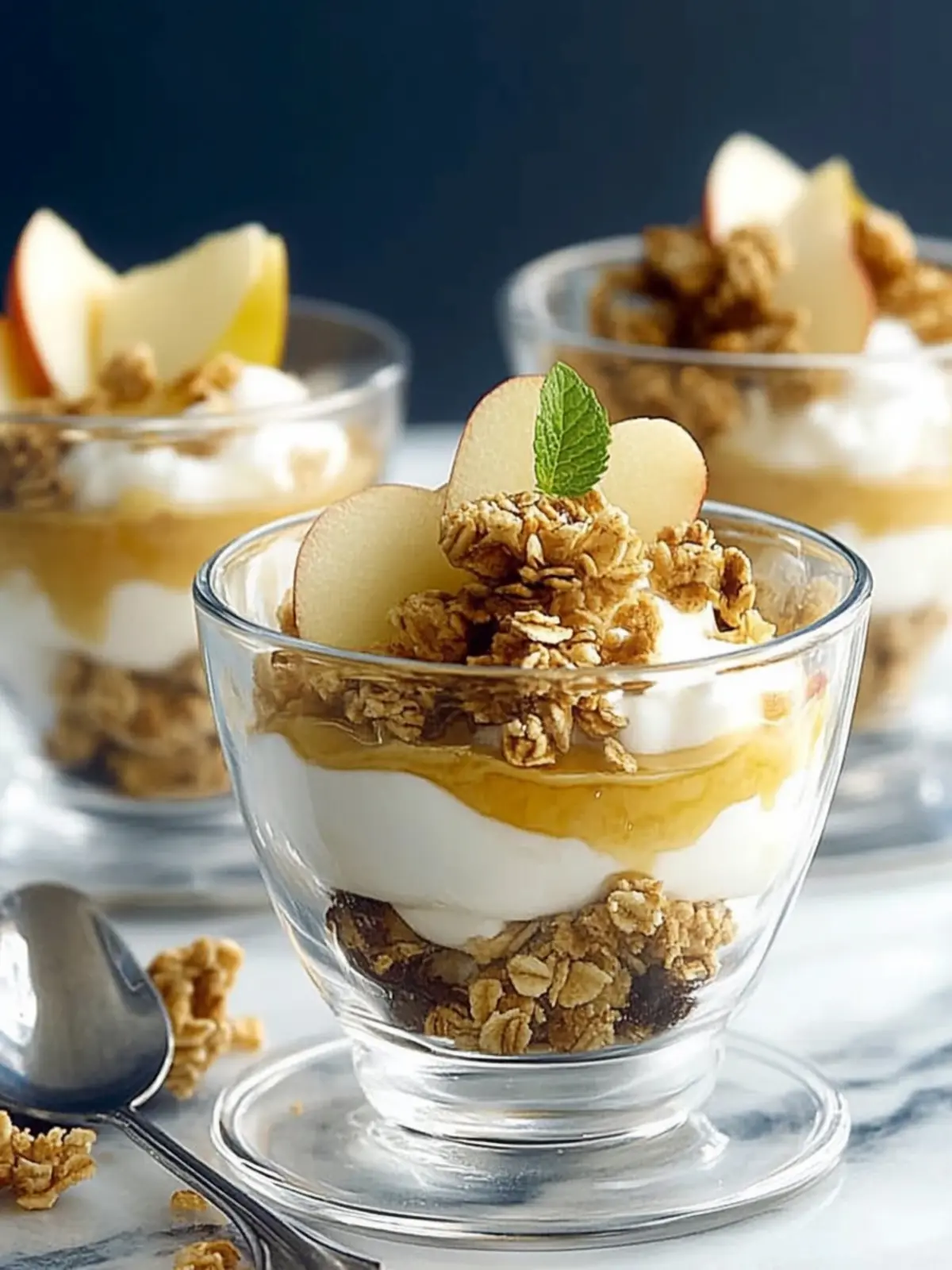 Delicious Apple Yogurt Parfaits for a Quick Healthy Breakfast 2 Apple Yogurt Parfaits