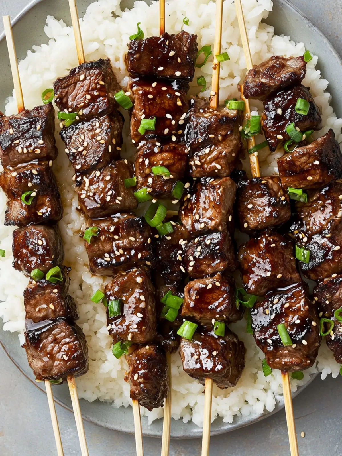 Irresistible Sticky Soy Steak Skewers for Flavorful Grilling 3 Sticky Soy Steak Skewers