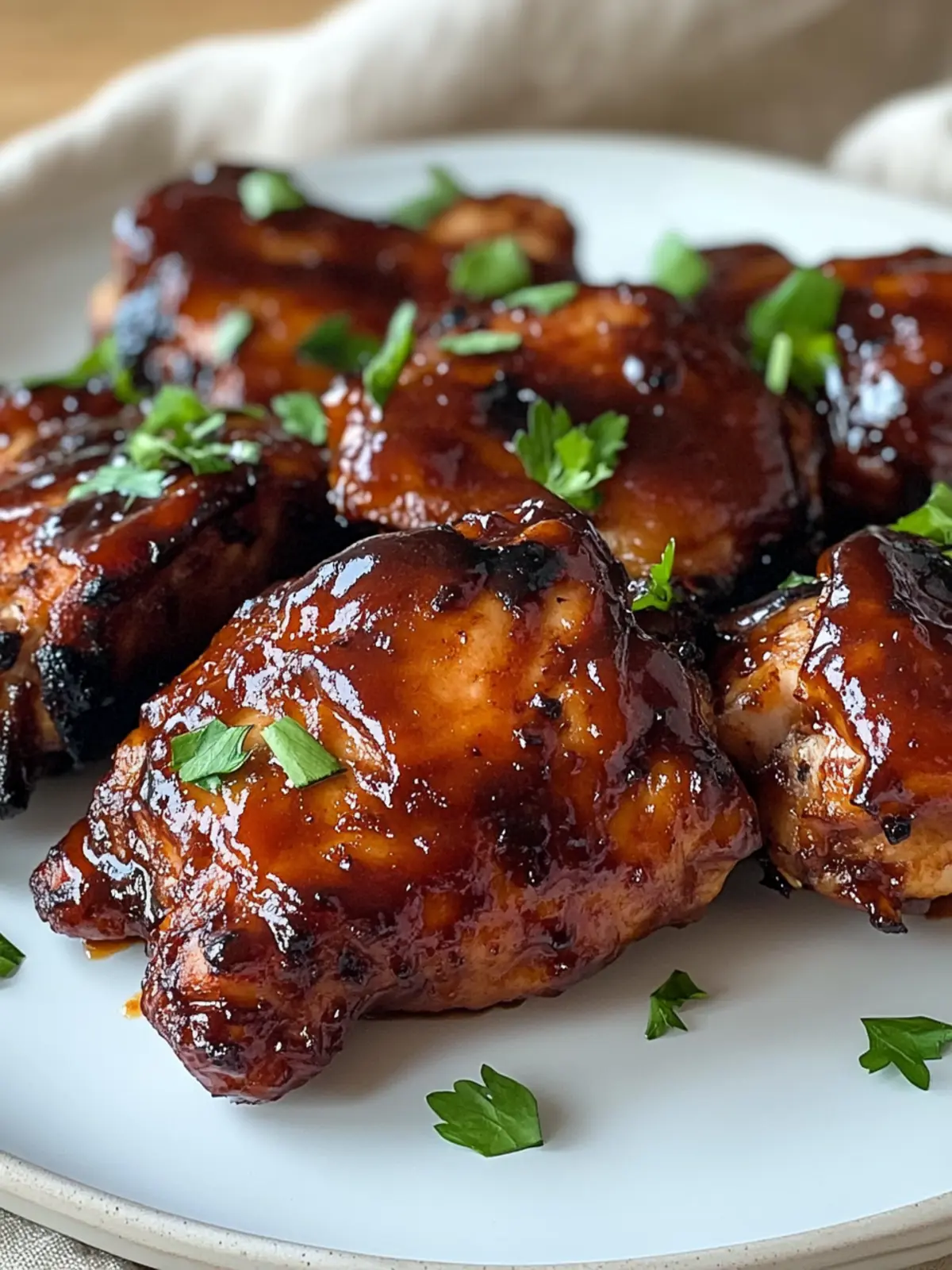 Savory Honey BBQ Chicken Thighs in Air Fryer Made Easy 2 Honey BBQ Chicken Thighs In Air Fryer