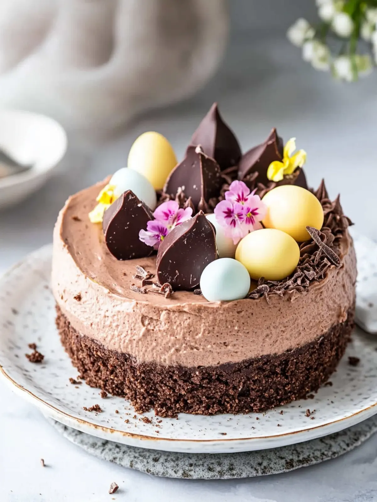 Indulge in No-Bake Mini Egg Chocolate Cheesecake Bliss 4 No-Bake Mini Egg Chocolate Cheesecake