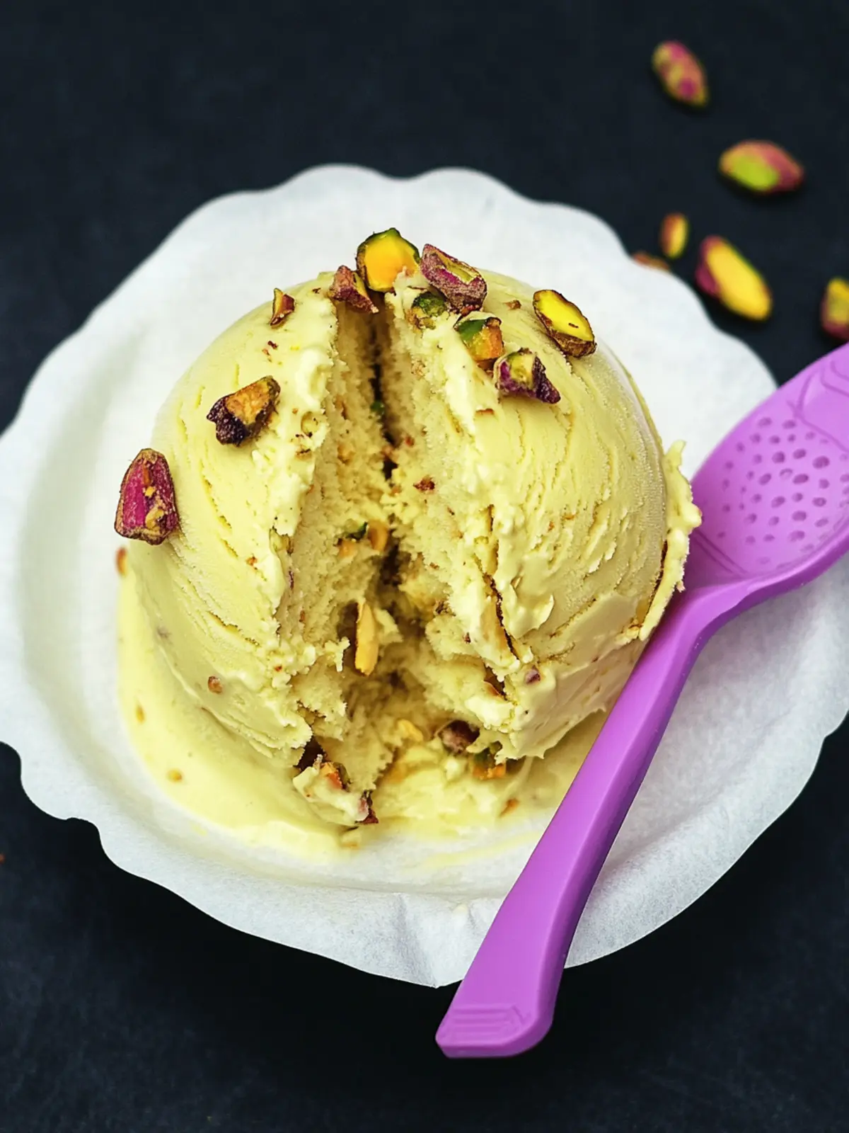 Bastani Sonnati: Creamy Saffron Pistachio Ice Cream Delight 4 Bastani Sonnati (Saffron Pistachio Ice Cream)