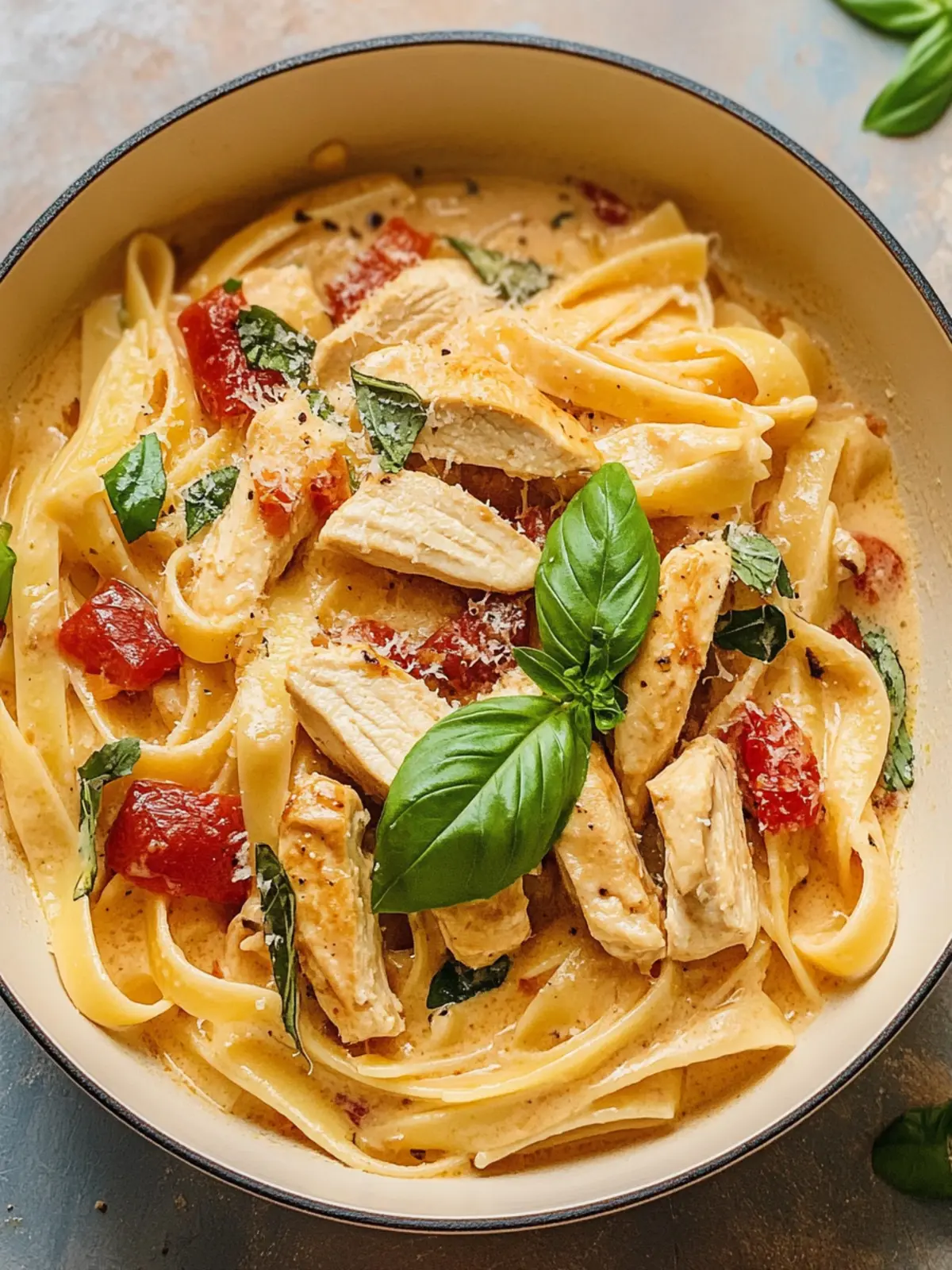 Tuscan Chicken Pasta: Creamy Comfort for Busy Weeknights 5 Tuscan Chicken Pasta